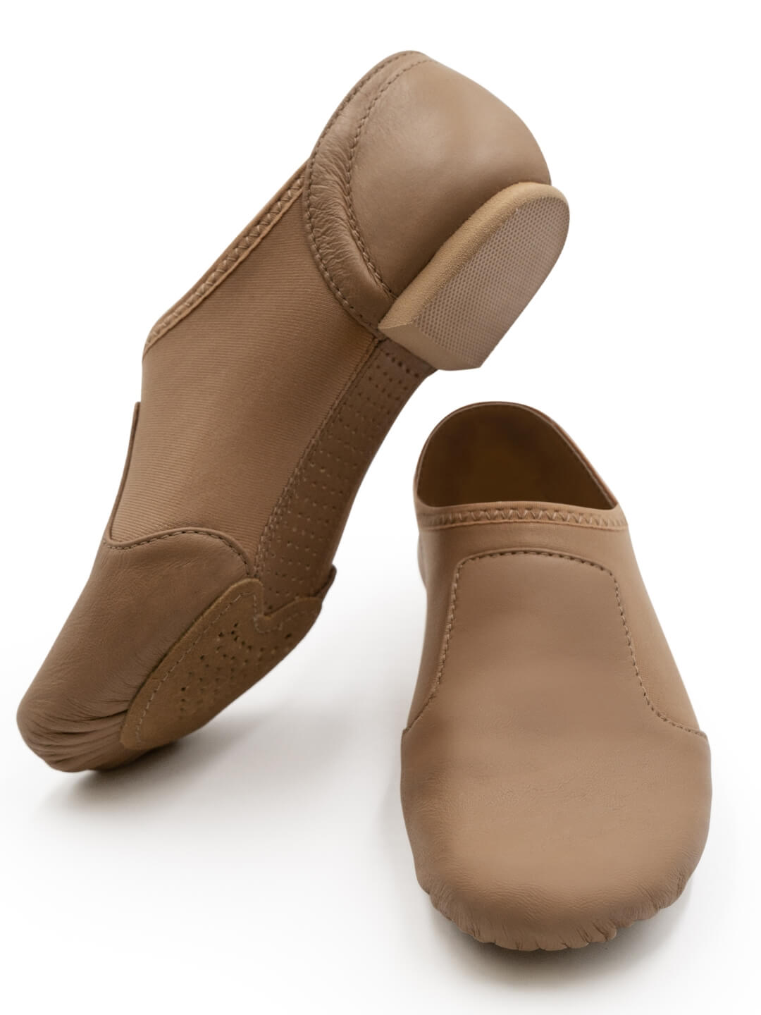 Tan Jazz Glove Jazz Shoe, lightweight and flexible dance footwear